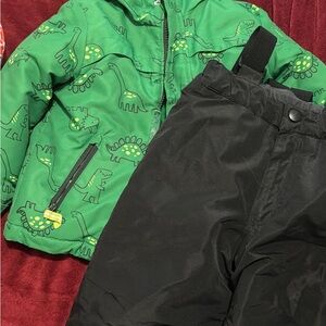 Cat & Jack Green Dinosaur Hooded Jacket
